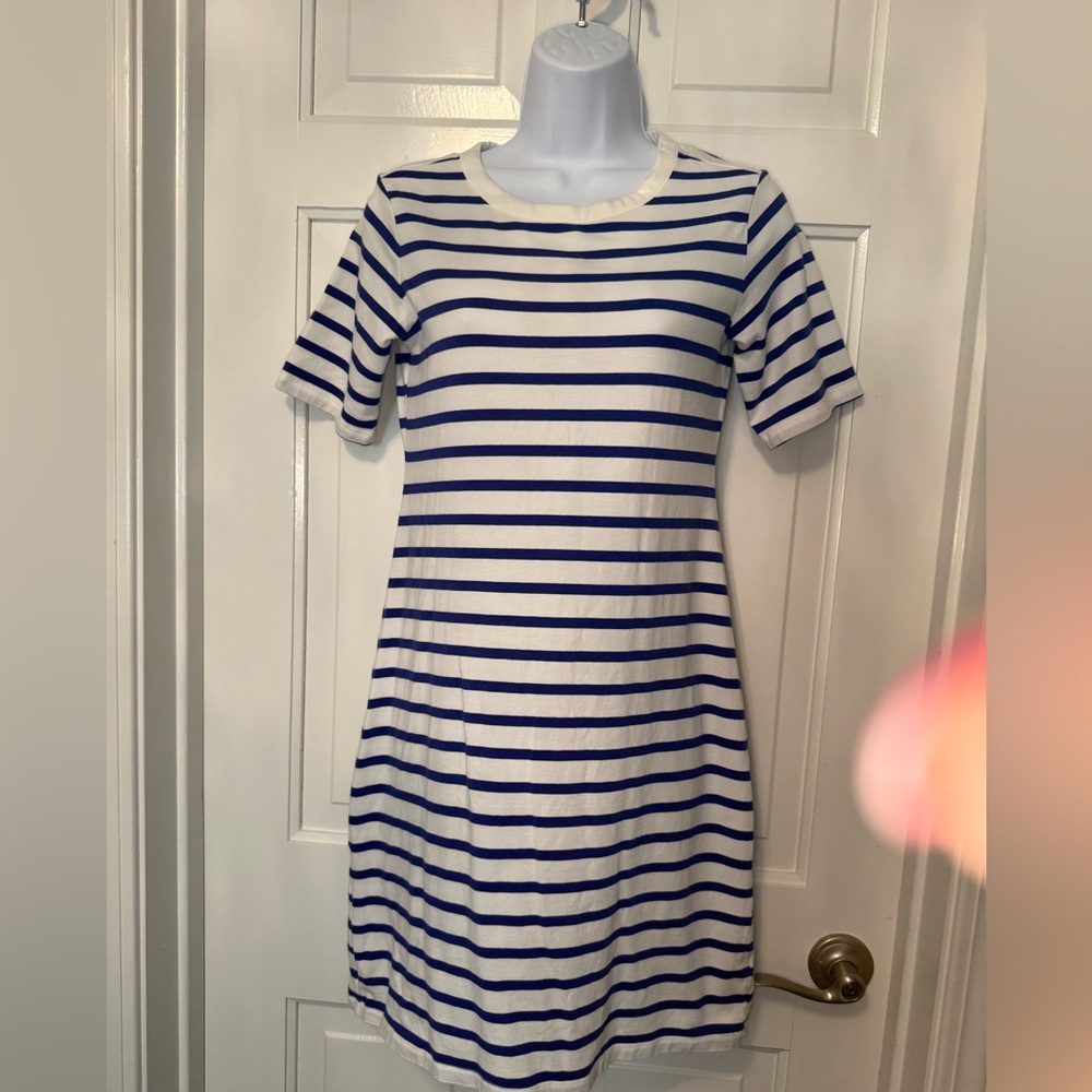 Old Navy Striped Navy and White Mini Dress